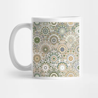 Seamless pattern with floral mandala Mug